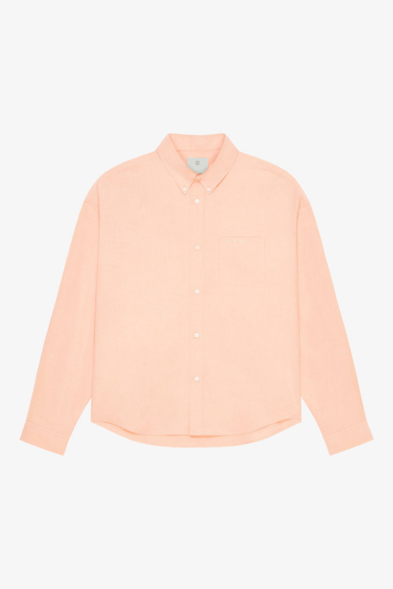 Givenchy Long Sleeves Shirt With Pocket_powder One Color