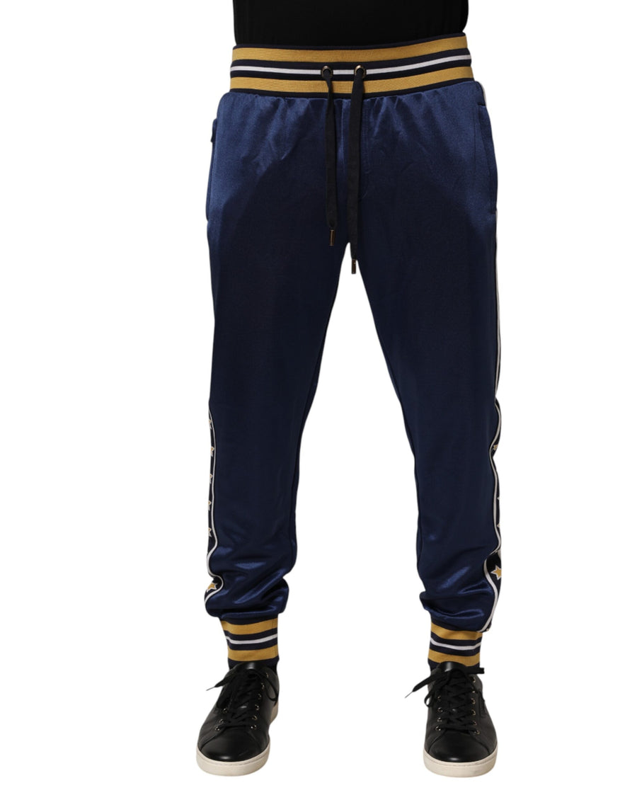 Dolce & Gabbana 40% Cotton joggers in blue