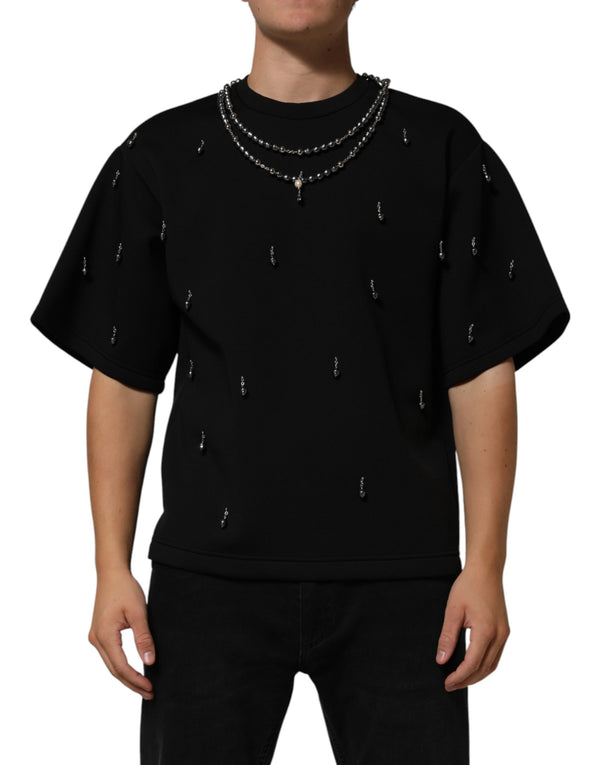 Dolce & Gabbana 100% Polyester t-shirt in black