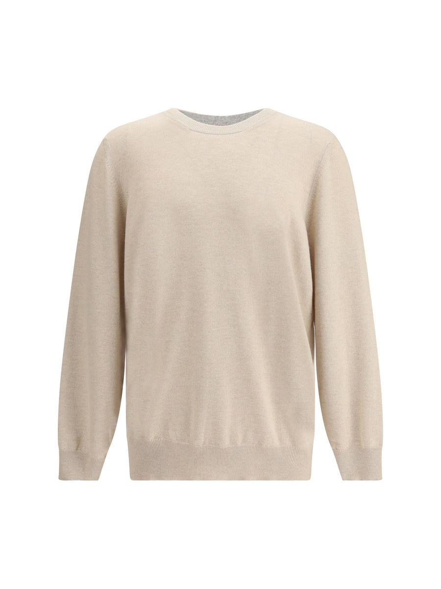Brunello Cucinelli 100% Cashmere sweater in beige