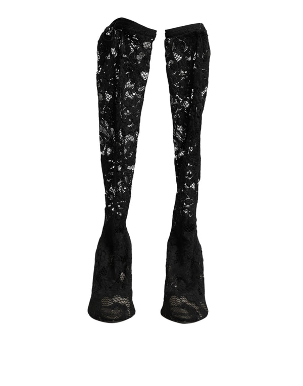 Dolce & Gabbana 15% Elastane boot in black