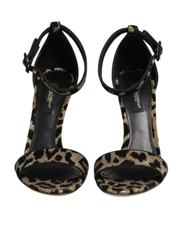 Dolce & Gabbana 10% PA heel sandal in gold