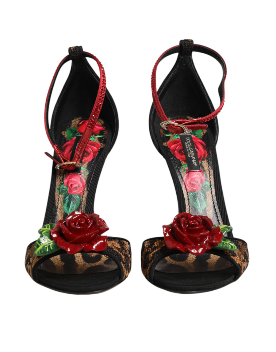 Dolce & Gabbana 45% Polyester sandal heel in brown