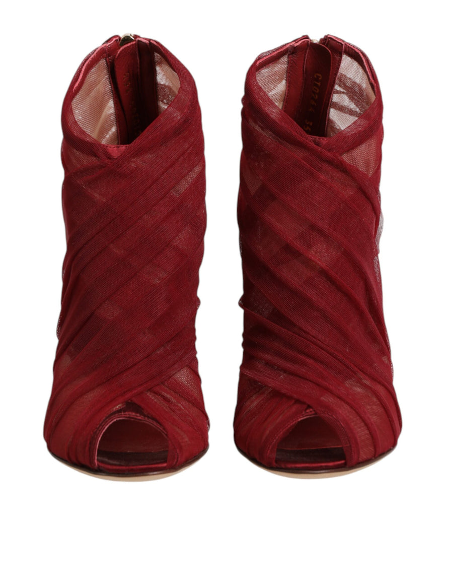 Dolce & Gabbana 15% Elastane heel in red