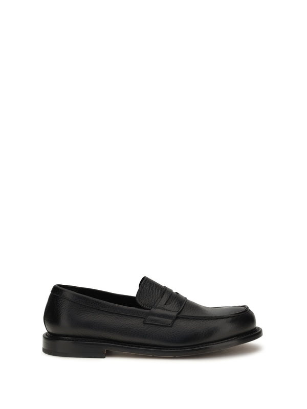 Premiata 100% Calf Leather Bos Taurus loafer in black