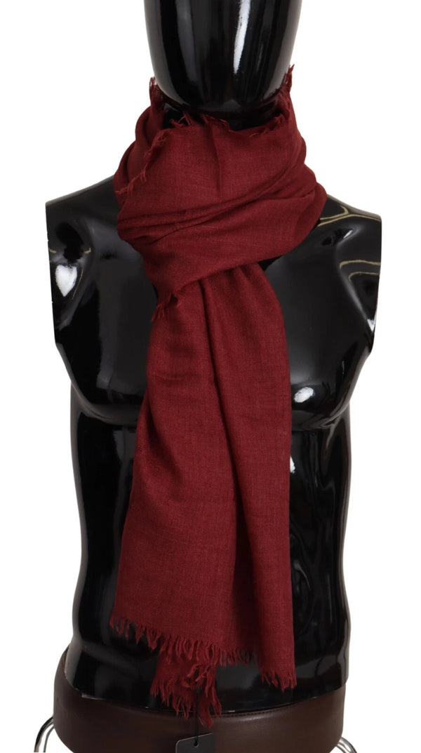Dolce & Gabbana 70% Cashmere 30% Silk scarf in red