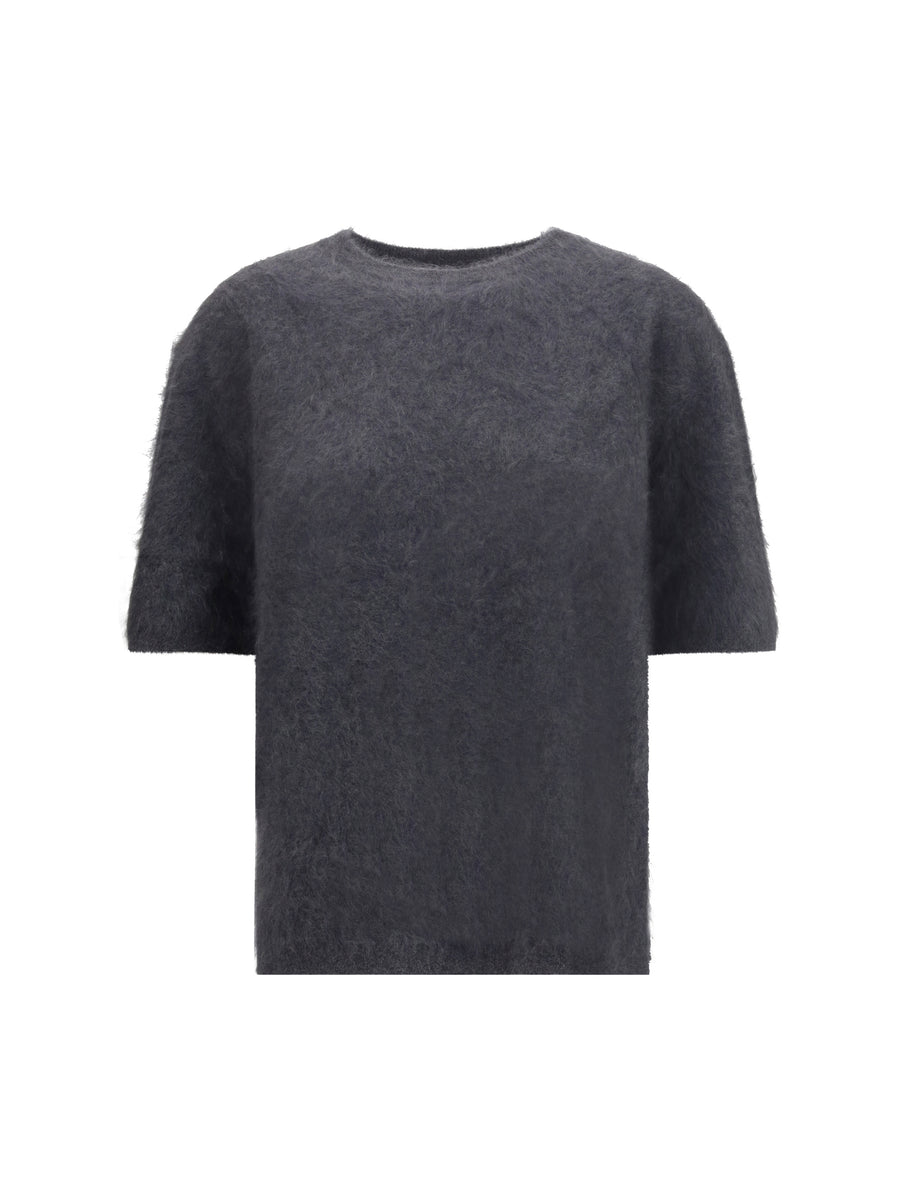 Lisa Yang 100% cashmere sweater in gray