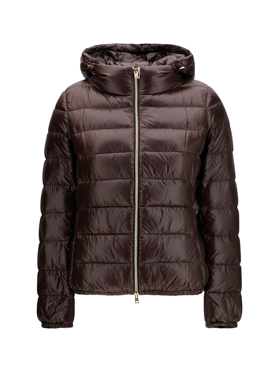 Down Jacket Giada Dark Brown Outer: Polyamide Puffer