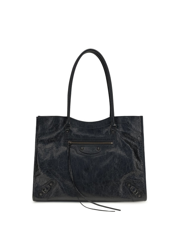 Balenciaga 100% lamb leather shoulder bag in black