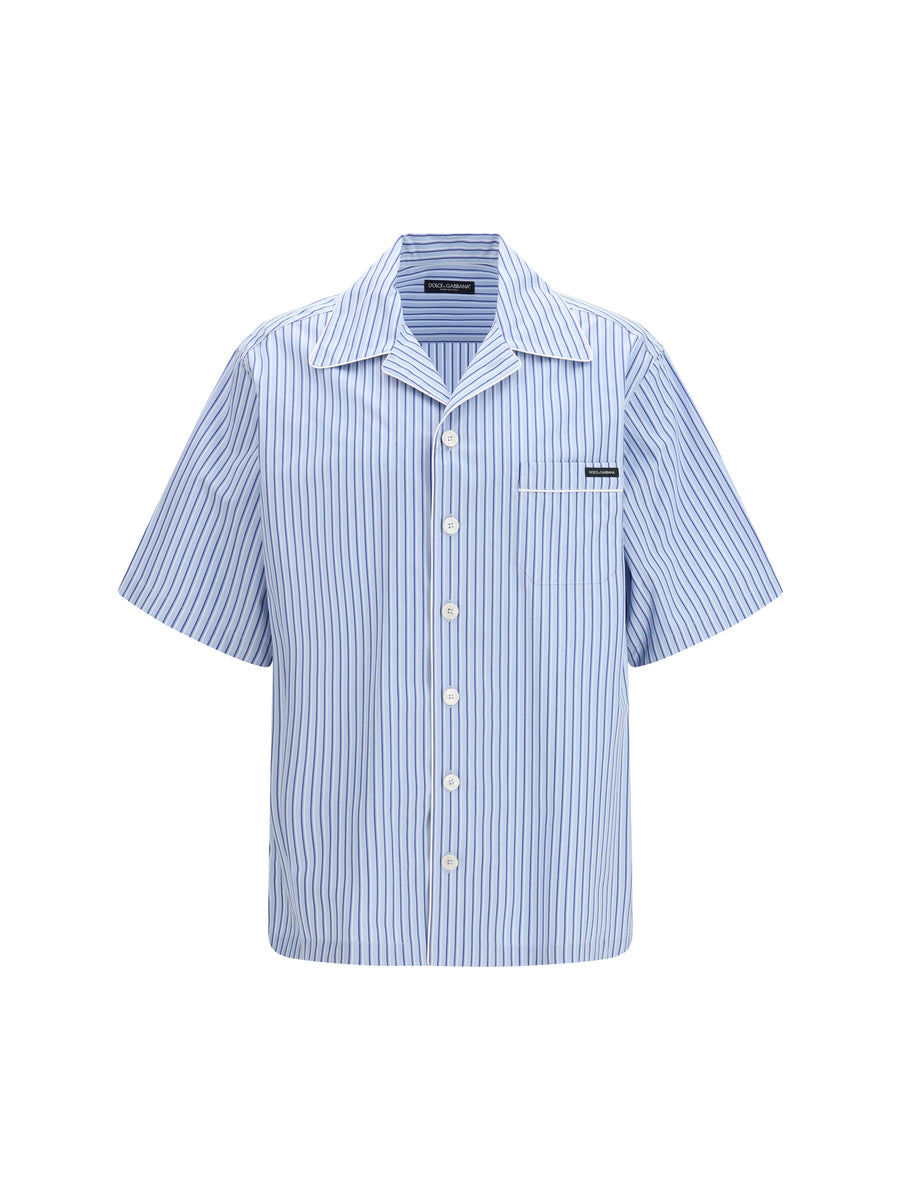 Dolce & Gabbana 98% cotton; 2% silk shirt in blue