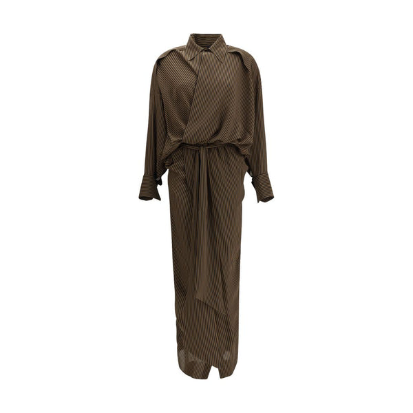 Petar Petrov 100% Silk dress in brown