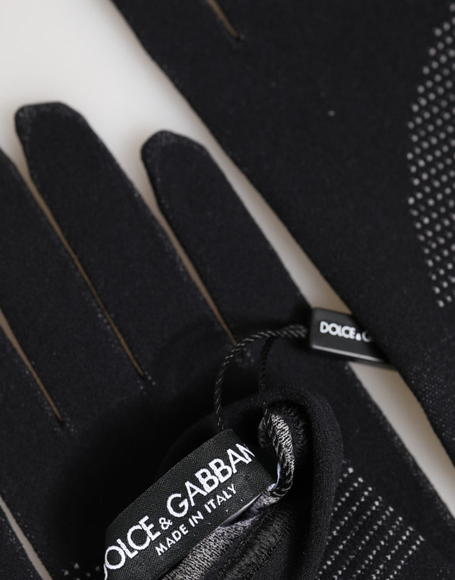 Dolce & Gabbana 97% Cotton gloves in black