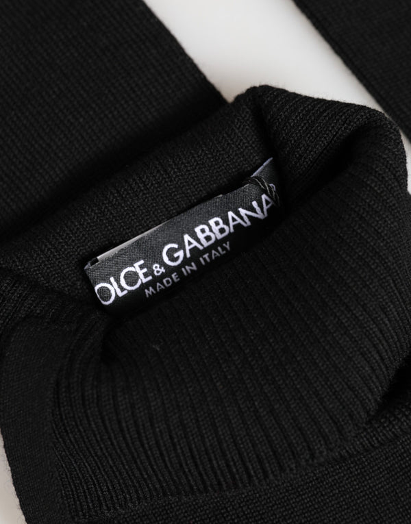 Dolce & Gabbana 100% Virgin Wool gloves in black