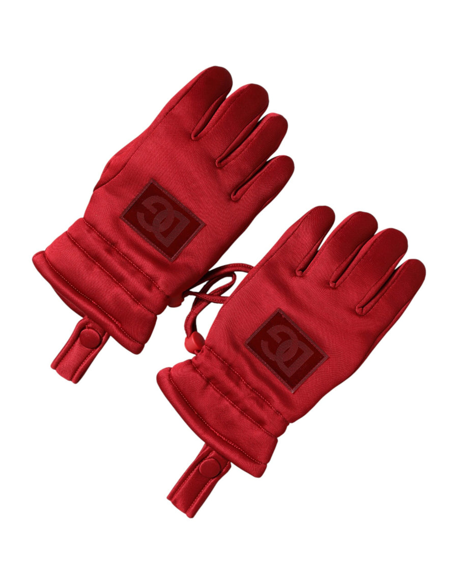 Dolce & Gabbana 30% Polyamide gloves in red