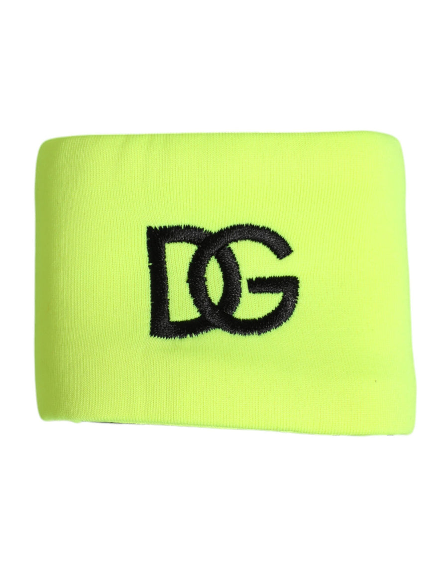 Dolce & Gabbana 100% silk wristband in yellow