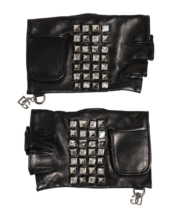 Dolce & Gabbana 100% Lamb gloves in black