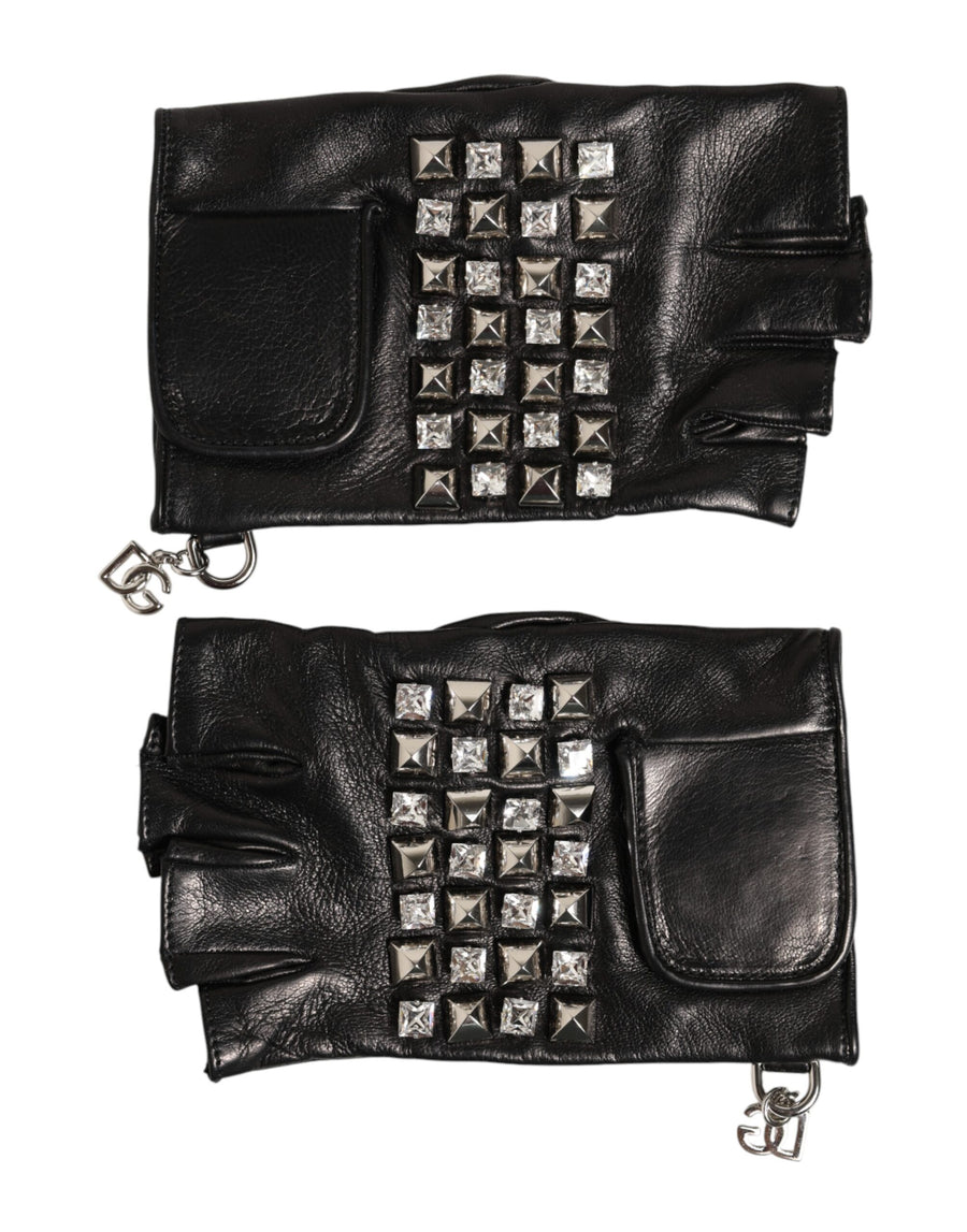 Dolce & Gabbana 100% Lamb gloves in black