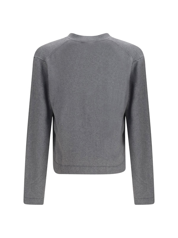 Cardigan Alex Dark Grey Melange Cotton