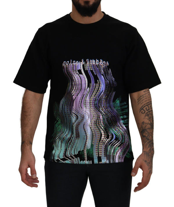 Dolce & Gabbana 70% Cotton 30% Polyester t-shirt in black