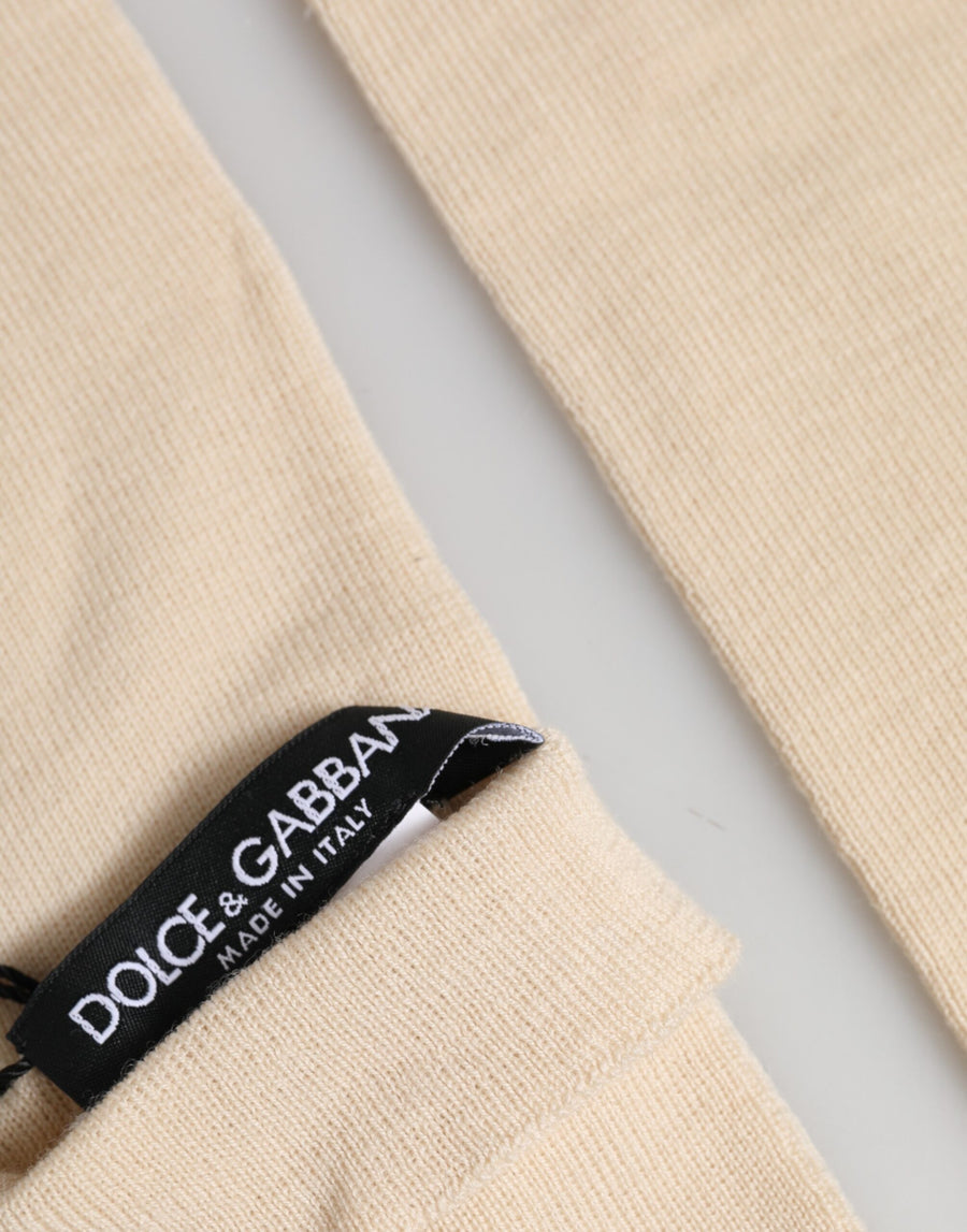 Dolce & Gabbana 100% Wool gloves in beige