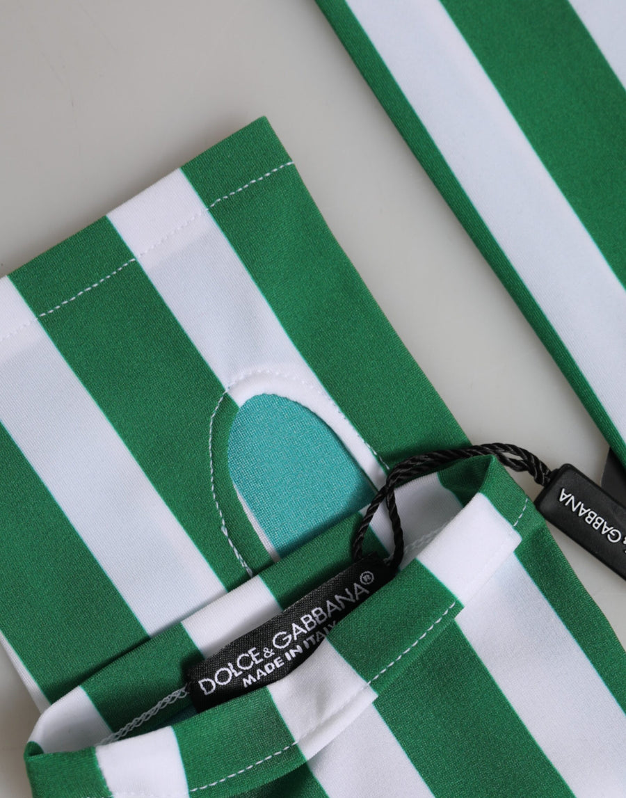 Dolce & Gabbana 93% Polyamide gloves in green