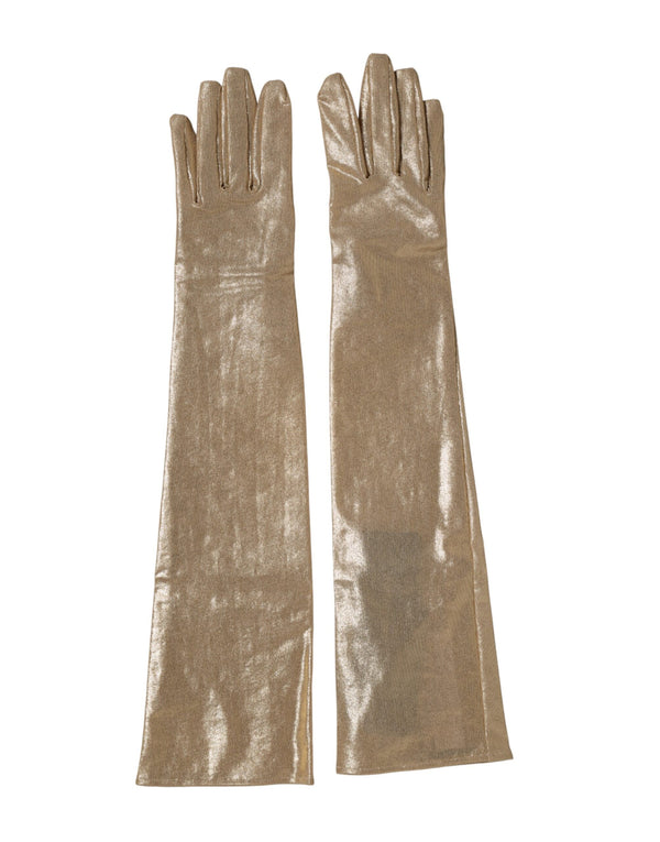 Dolce & Gabbana 100% Nylon (outer) gloves in beige