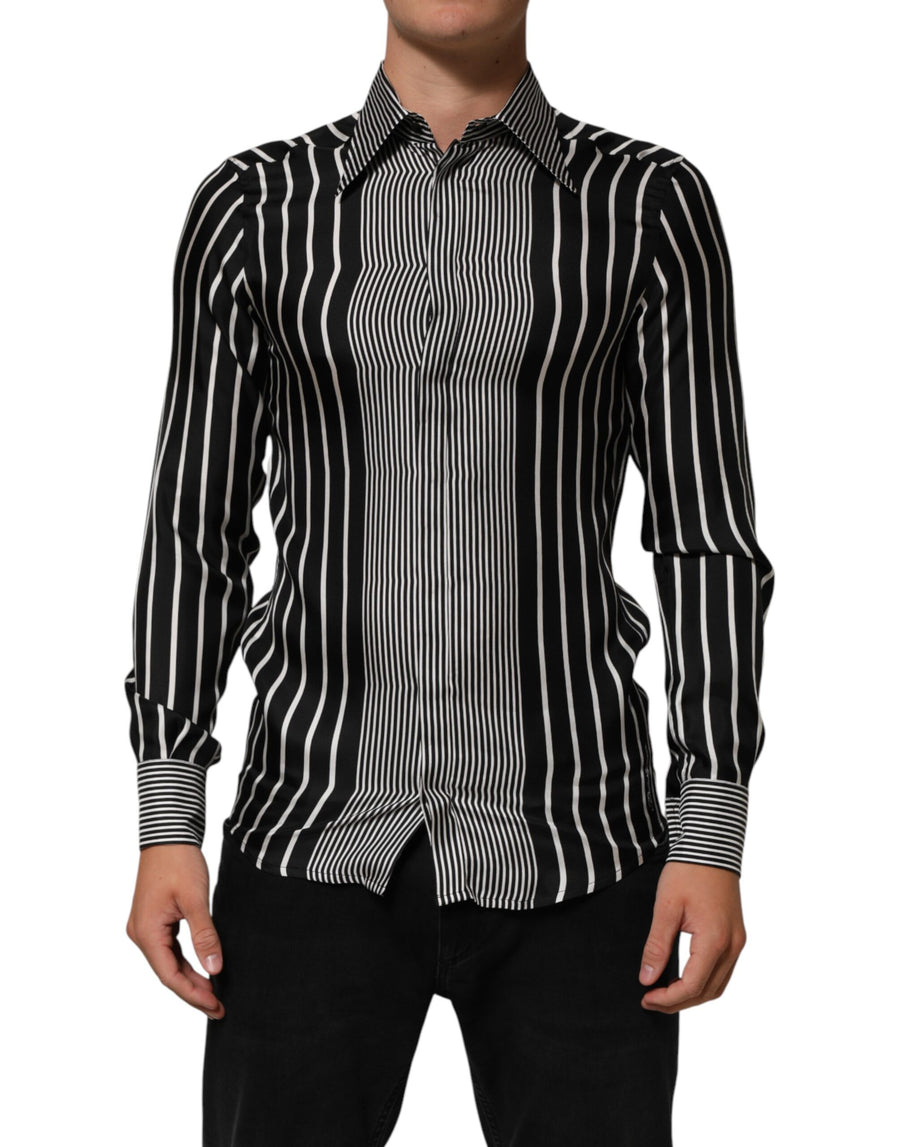 Dolce & Gabbana 100% Silk shirt in black