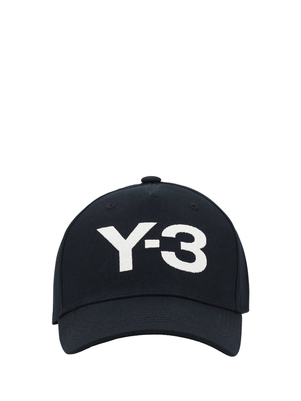 Y-3 JP1142 100% Cotton baseball cap in black