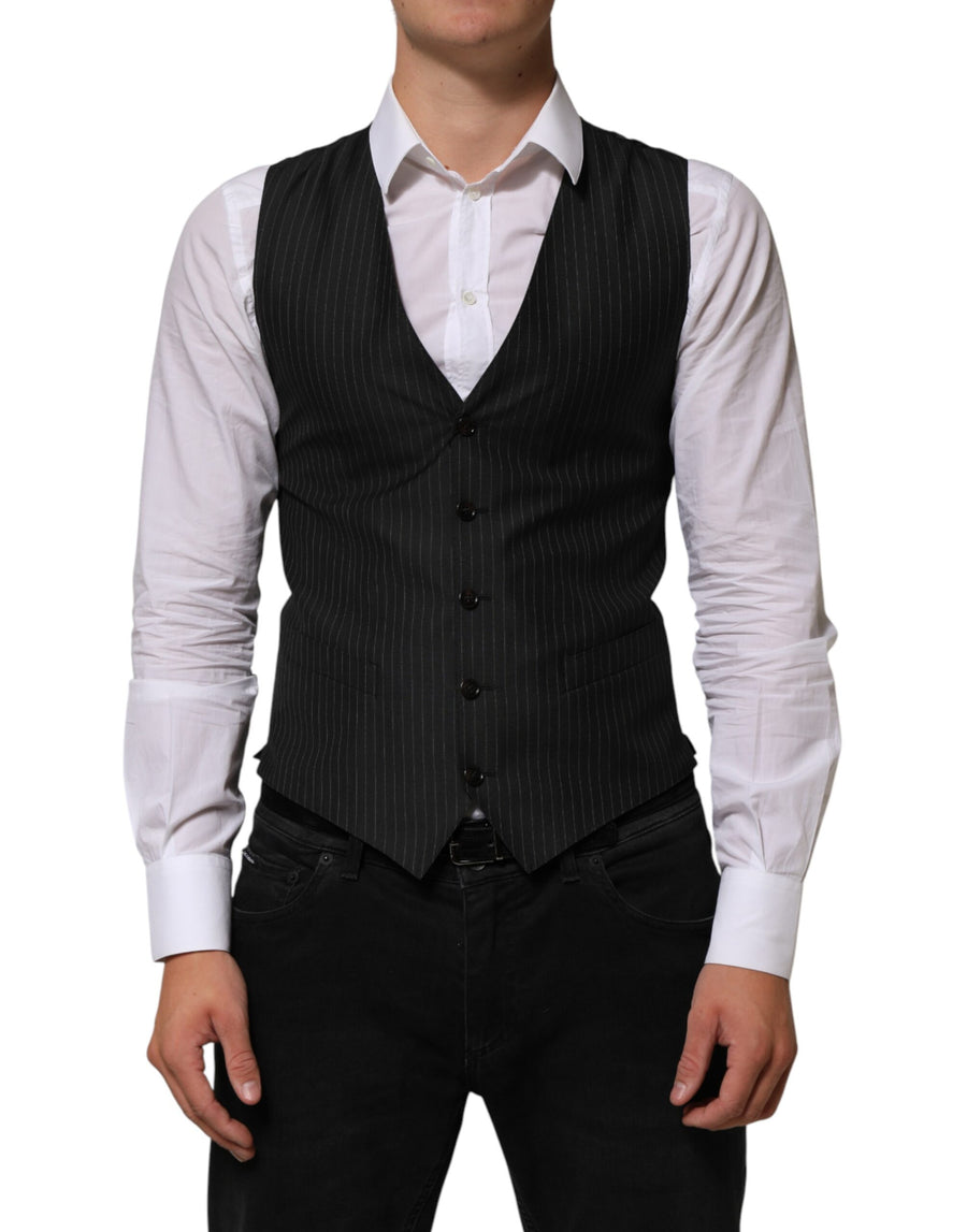 Dolce & Gabbana 40% Silk vest in black