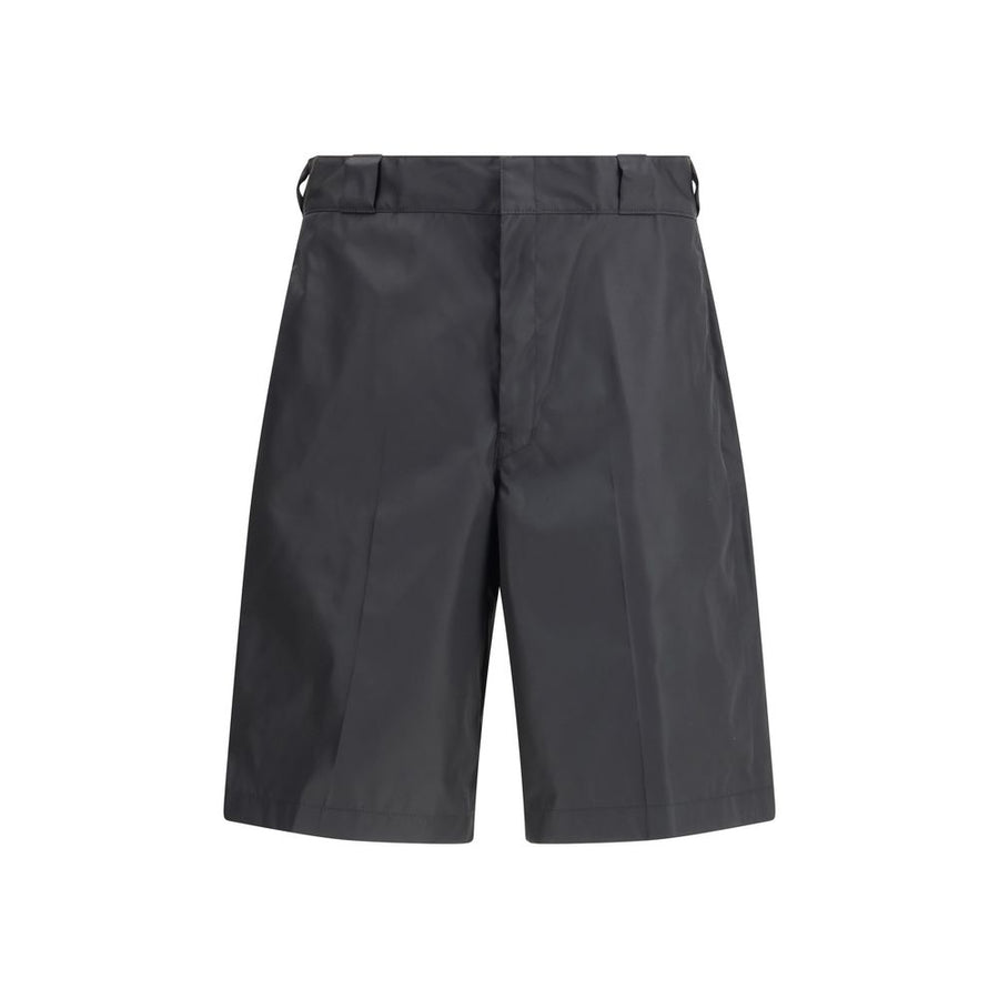 Prada 100% Recycled Polyamide bermuda shorts in black