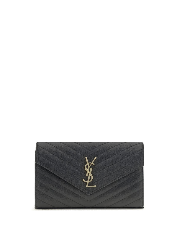 Saint Laurent 100% calf leather (Bos Taurus) shoulder bag in black