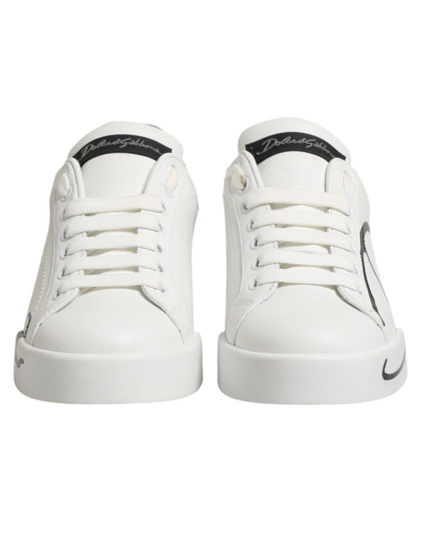 Dolce & Gabbana 100% Calf leather sneaker in white