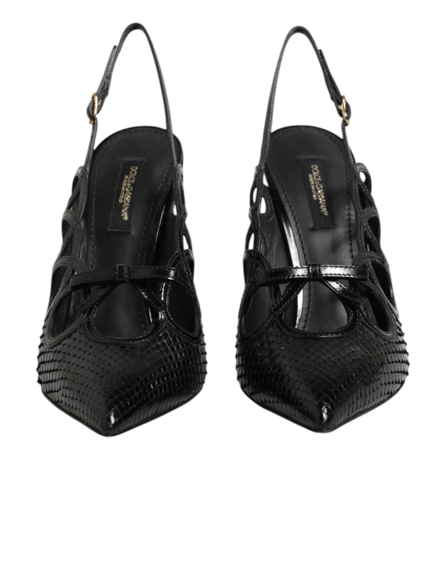 Dolce & Gabbana 79% Moluro Python heel in black