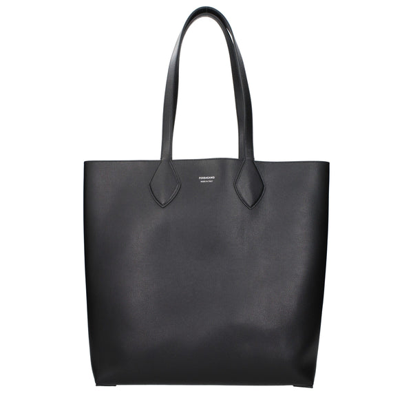 Ferragamo Leather shoulder bag in black