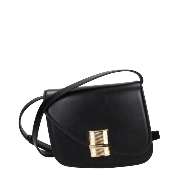 Ferragamo Leather crossbody bag in black