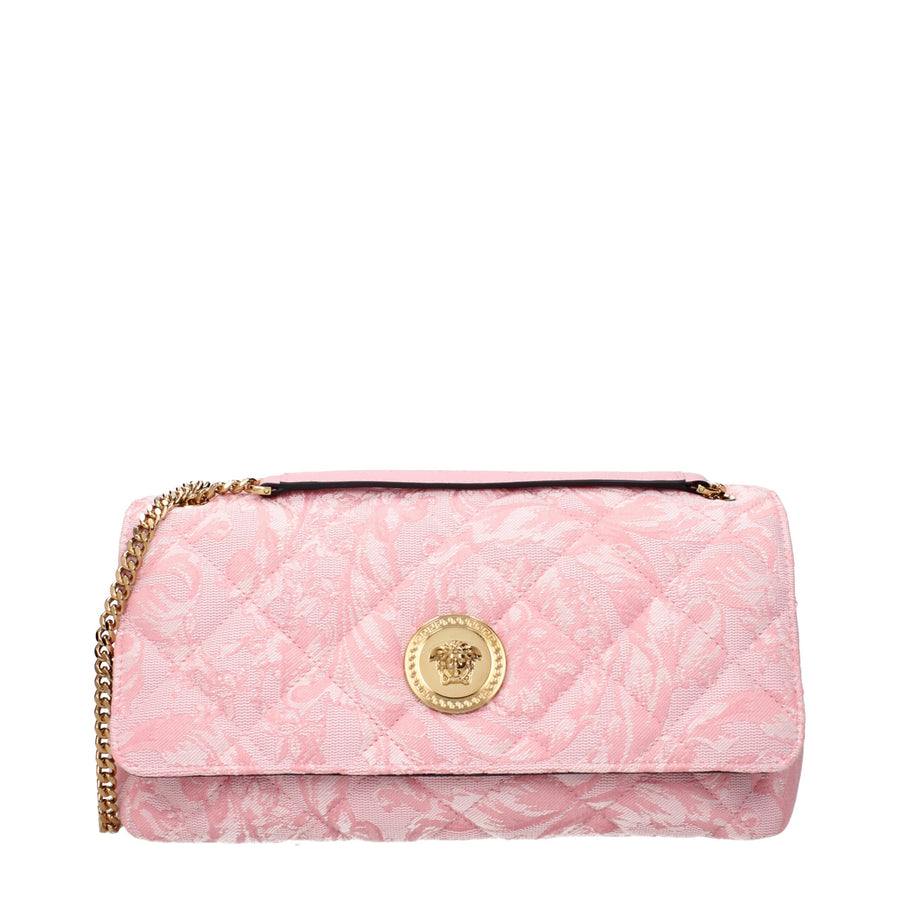 Versace Fabric shoulder bag in pink