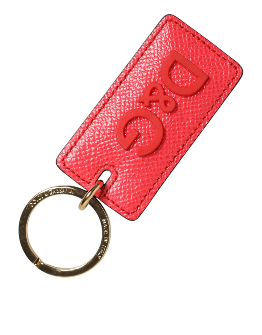Dolce & Gabbana 100% calf leather key case in red
