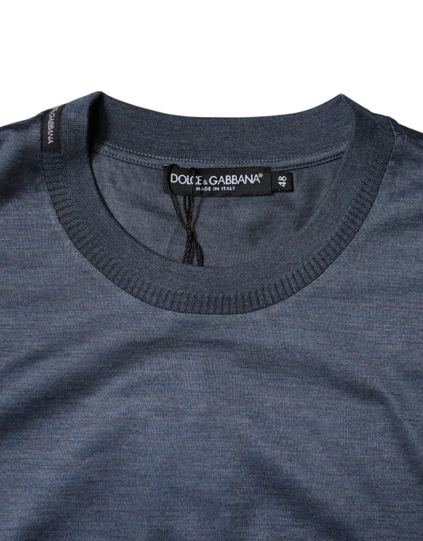 Dolce & Gabbana 100% Silk t-shirt in blue