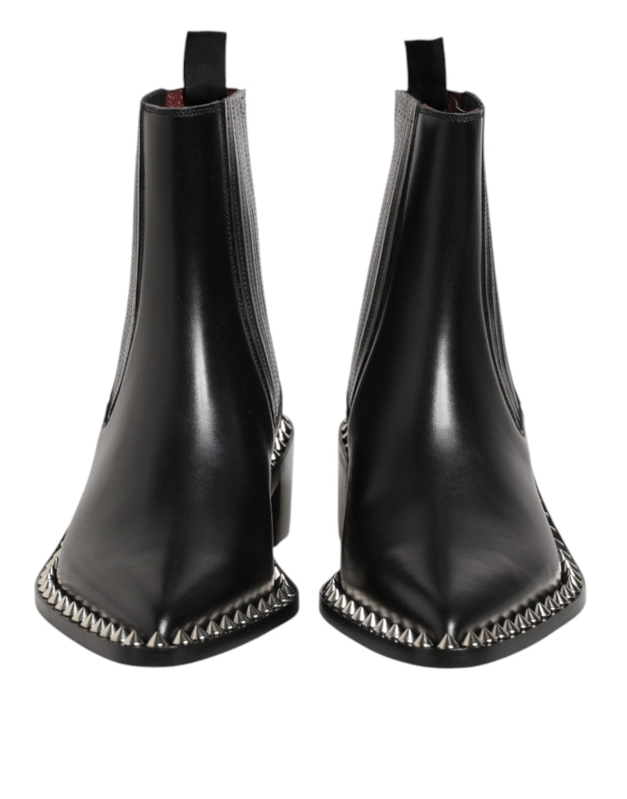Dolce & Gabbana Outer: 4% Polyester chelsea boot in black