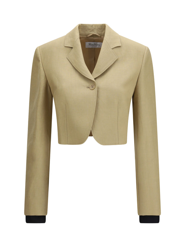 Max Mara 100% Linen blazer in beige