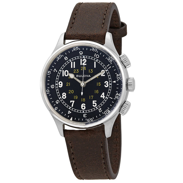 Bulova Stainless steel case watch in black