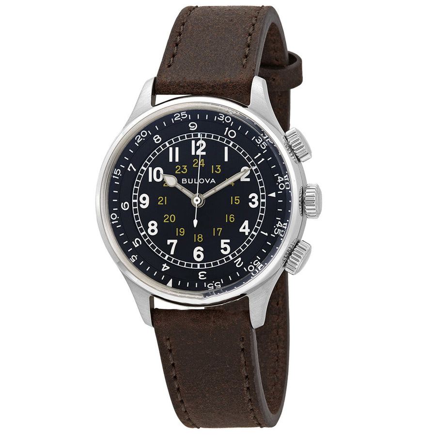 Bulova Stainless steel case watch in black