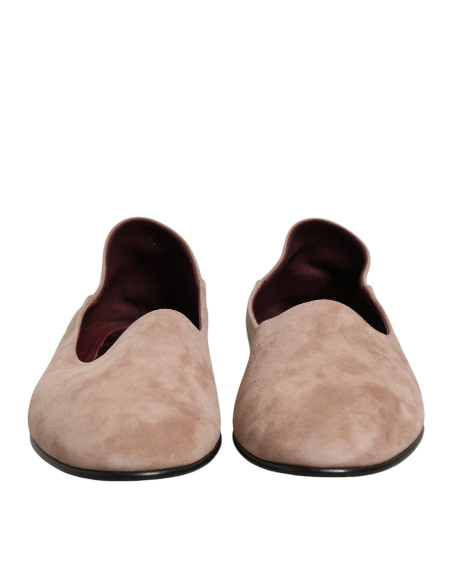 Dolce & Gabbana 100% Goat suede upper loafer in beige