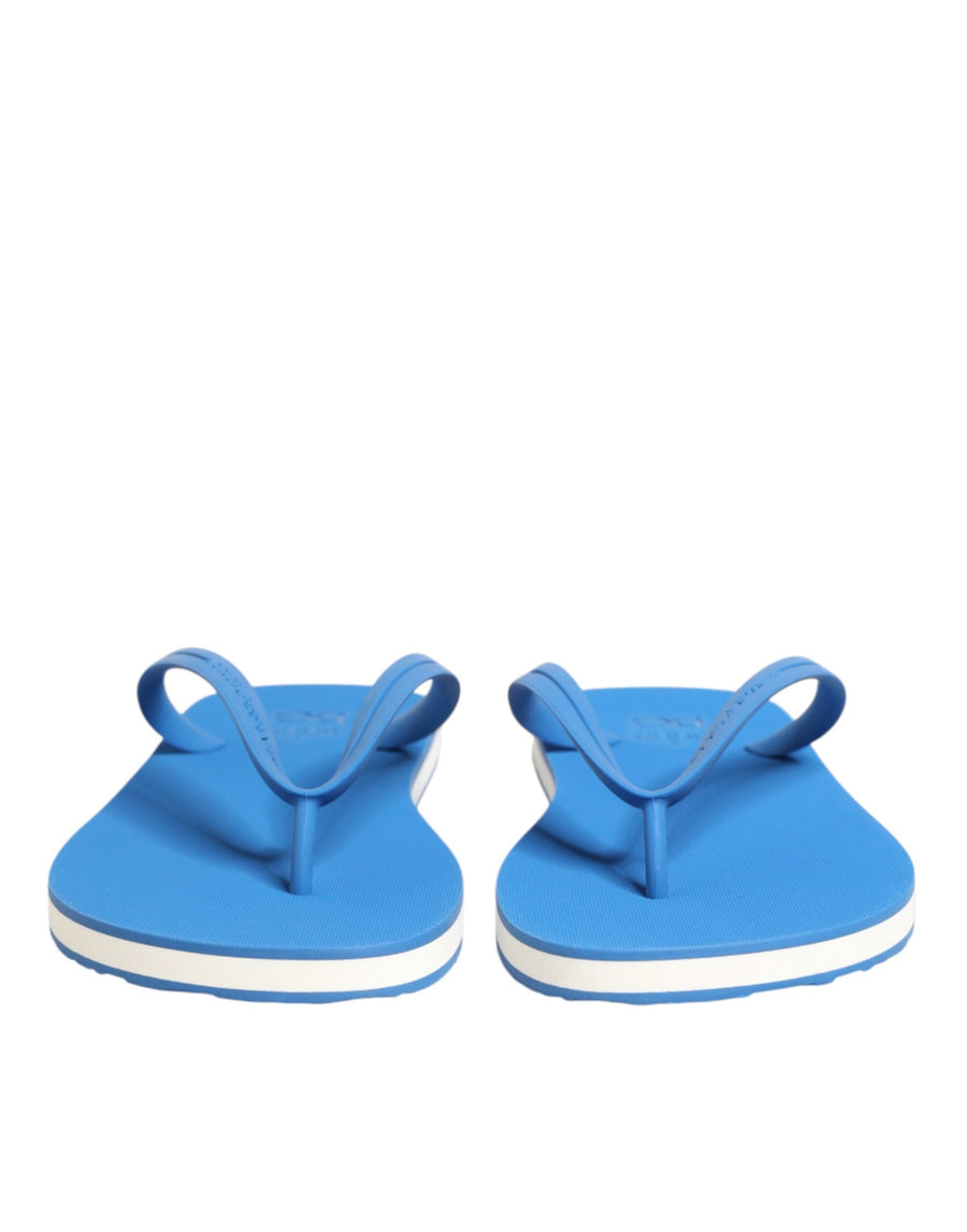 Dolce & Gabbana Rubber slide sandal in blue