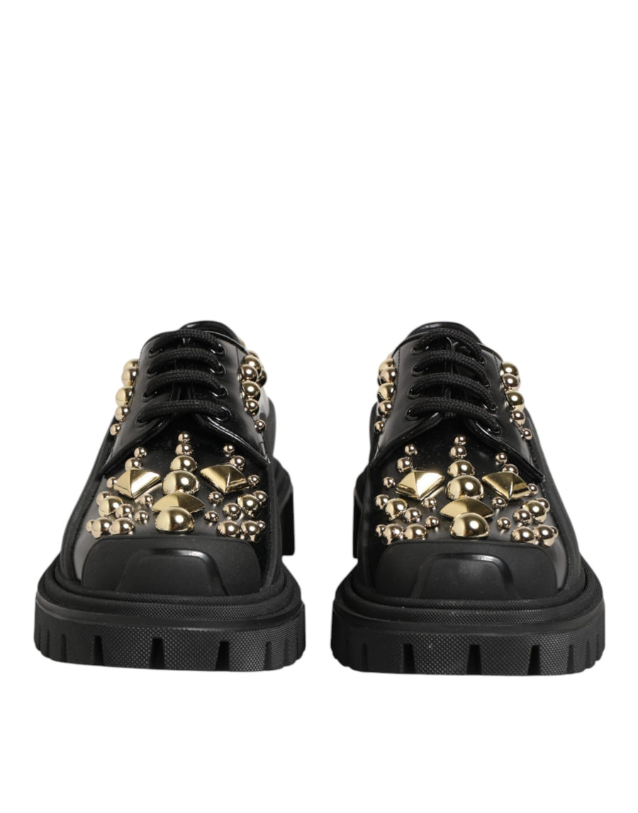 Dolce & Gabbana 100% Calf leather derby shoe in black