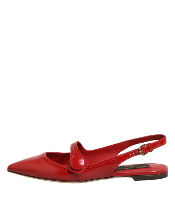 Dolce & Gabbana 100% Calf (exterior); 76% Goat flat in red