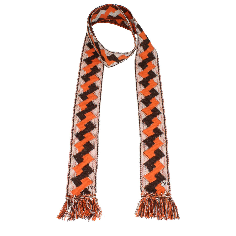 Valentino Garavani Cotton scarf in orange