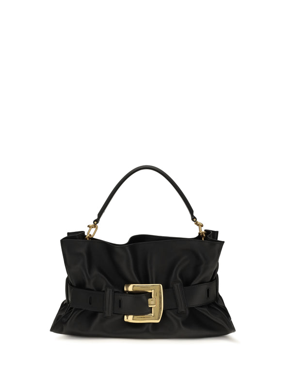 Balmain 100% Calf Leather (Bos Taurus) shoulder bag in black