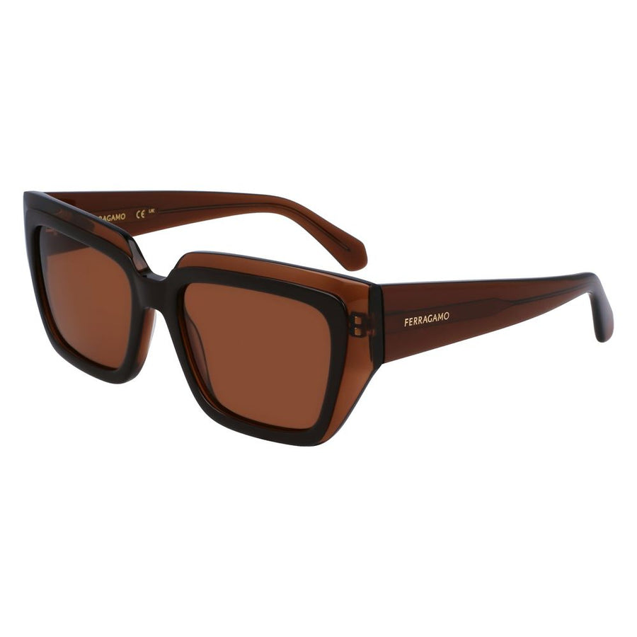 Ferragamo FESF2002S233AC Acetate sunglasses in brown