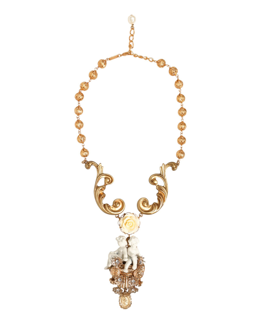 Dolce & Gabbana 5% Crystal necklace in gold
